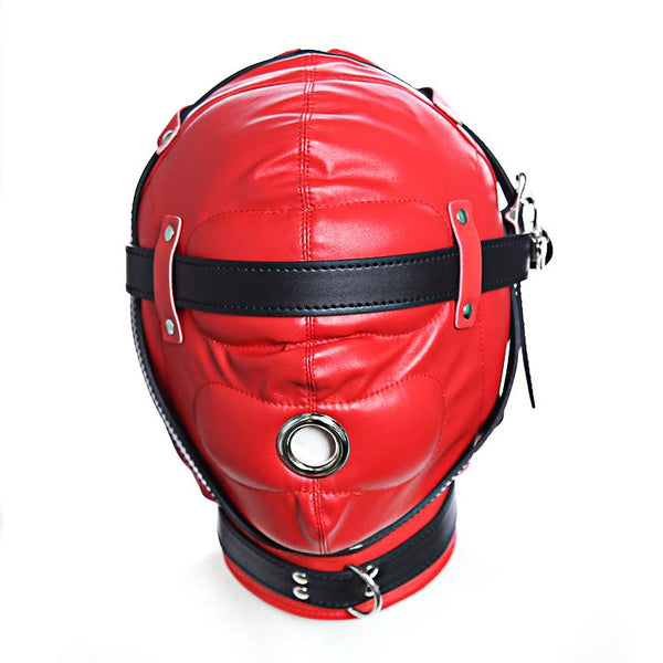 Padded PU Leather Hood with Lock