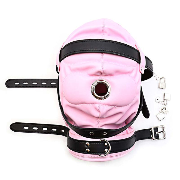 Padded PU Leather Hood with Lock