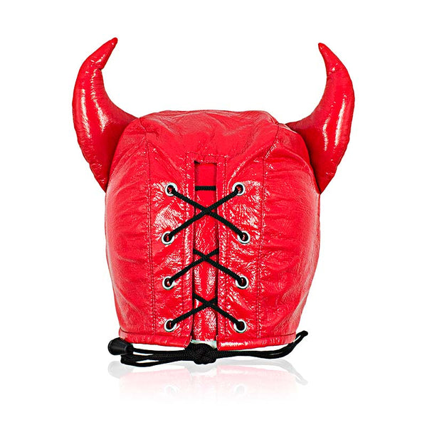 PU Leather Devil Mask