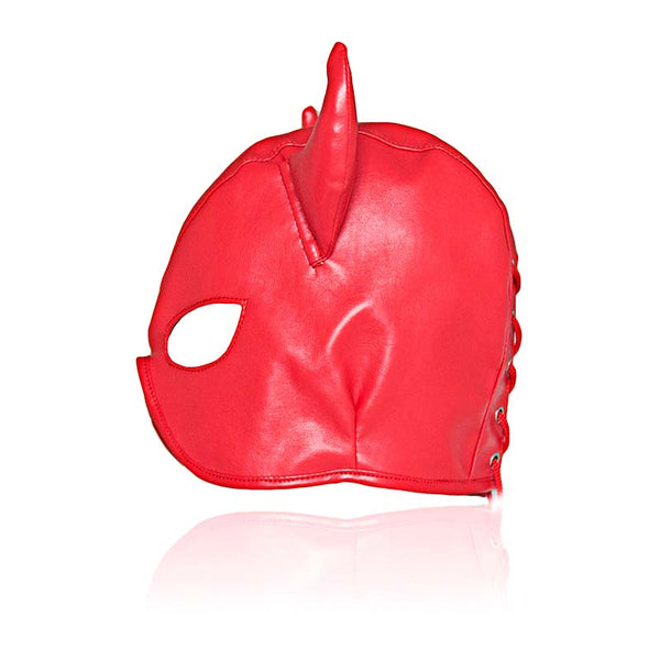 PU Leather Devil Mask