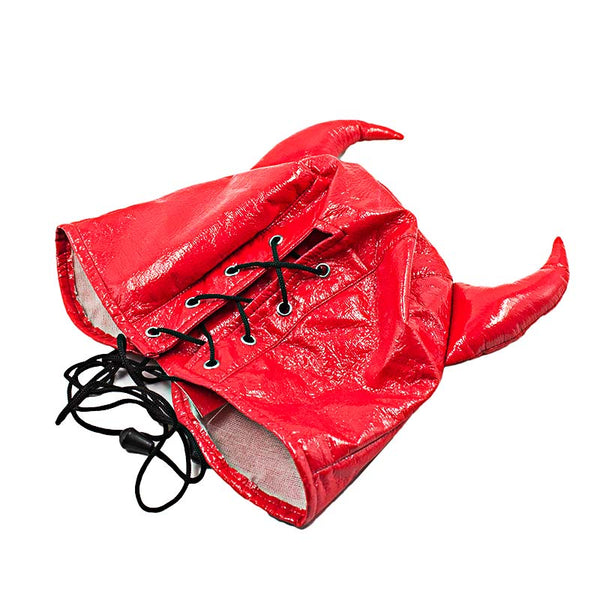 PU Leather Devil Mask