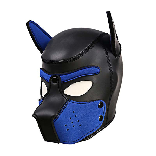 Leather Puppy Hood with Bendable Ears