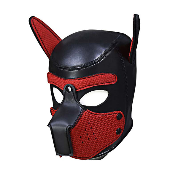 Leather Puppy Hood with Bendable Ears