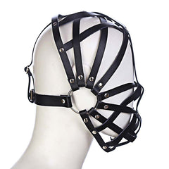 PU Leather Strappy Hood