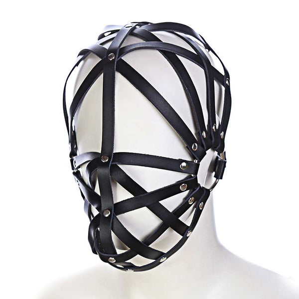 PU Leather Strappy Hood