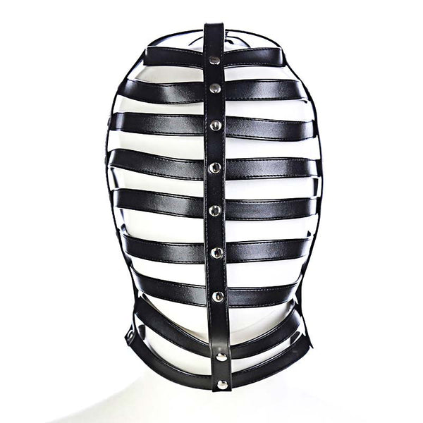 PU Leather Harness Strappy Hood