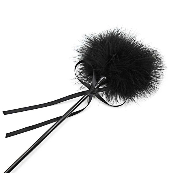 Fetish Fantasy Series Feather Crop with Bow-Knot