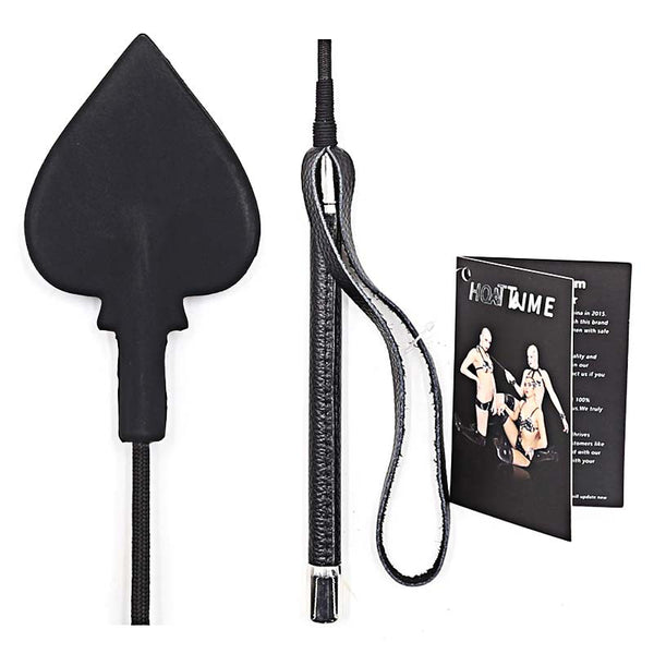 Black Heart Riding Crop