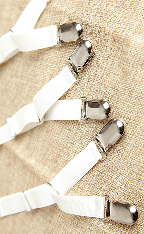 2Pcs Vintage Style Y Suspenders