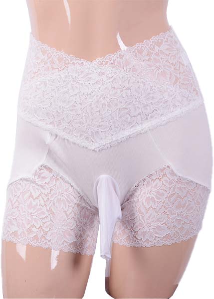 High Rise Lace Trunks with Sheath Open