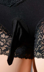 High Rise Lace Trunks with Sheath Closed