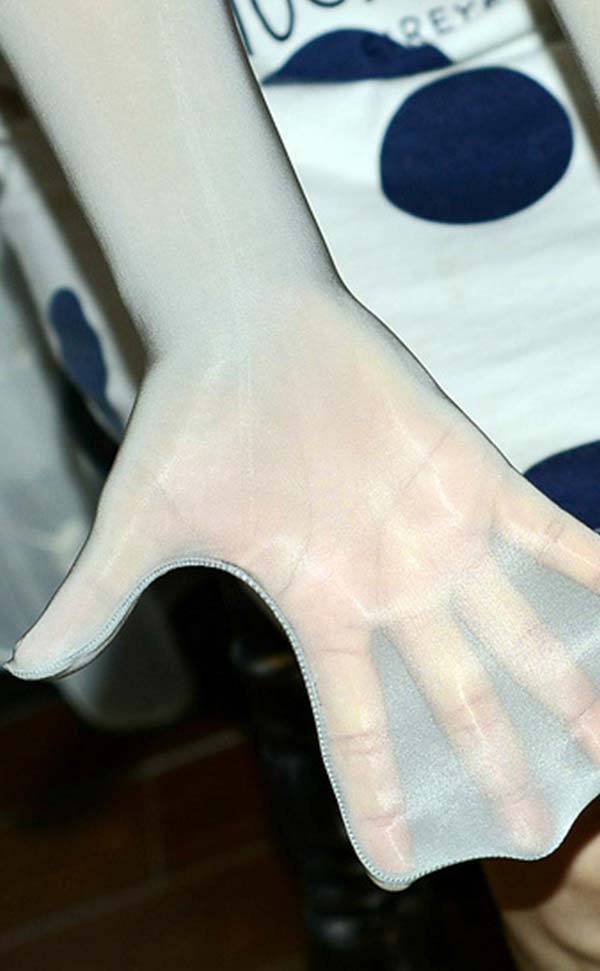 Glossy Long Gloves