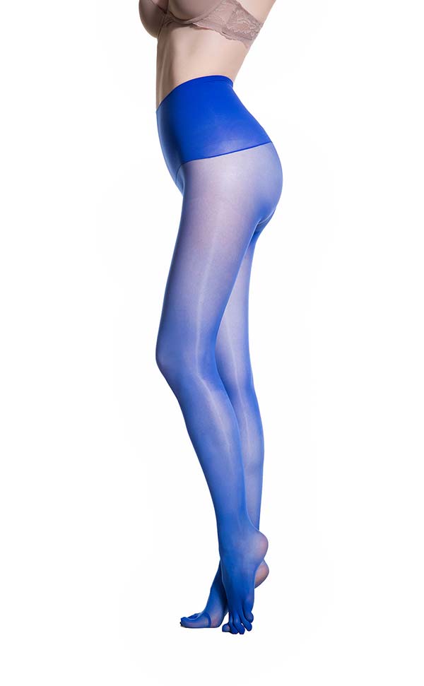 Glossy Seamless Tights with Five Toes