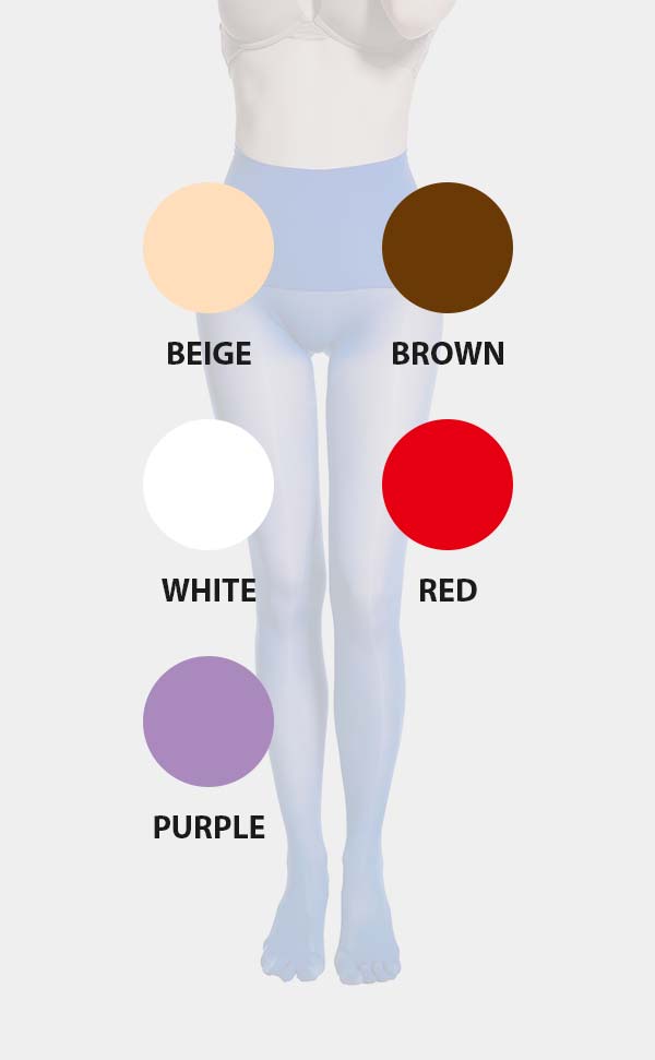 Glossy Seamless Tights with Five Toes