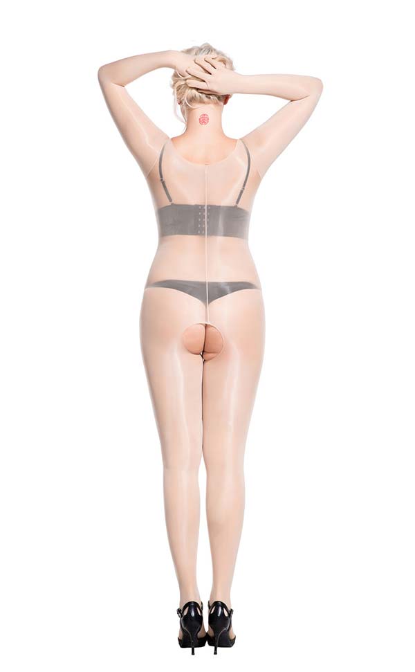 Unisex Crotchless Bodystockings with Five Fingers