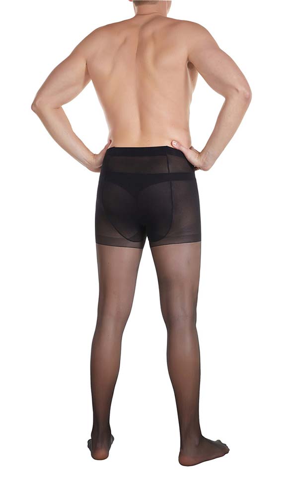 Sheer Large Tights with U Pouch