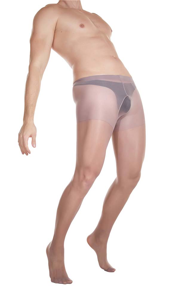 Sheer Large Tights with U Pouch