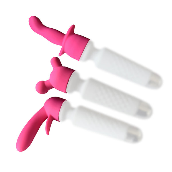 Silicone Attachments Set in Pink