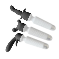 Silicone Attachments Set in Black