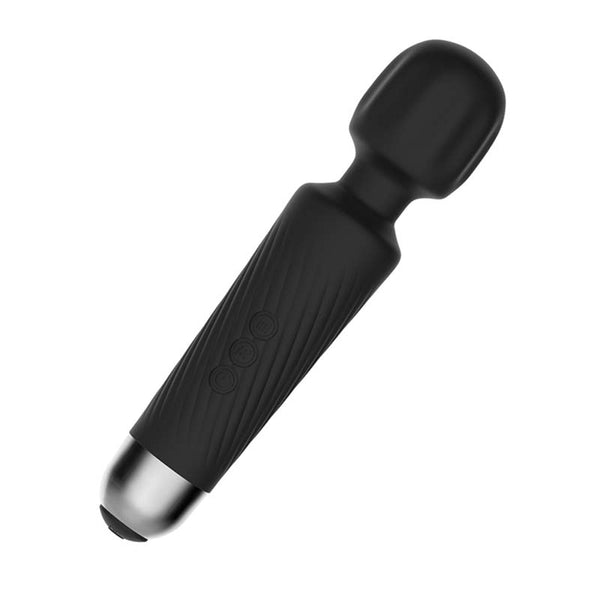 Rechargeable Wand Vibrator in Blcak