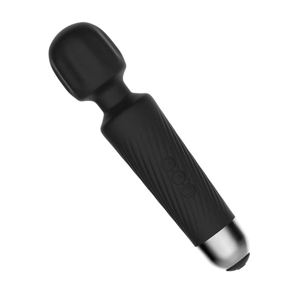 Rechargeable Wand Vibrator in Blcak