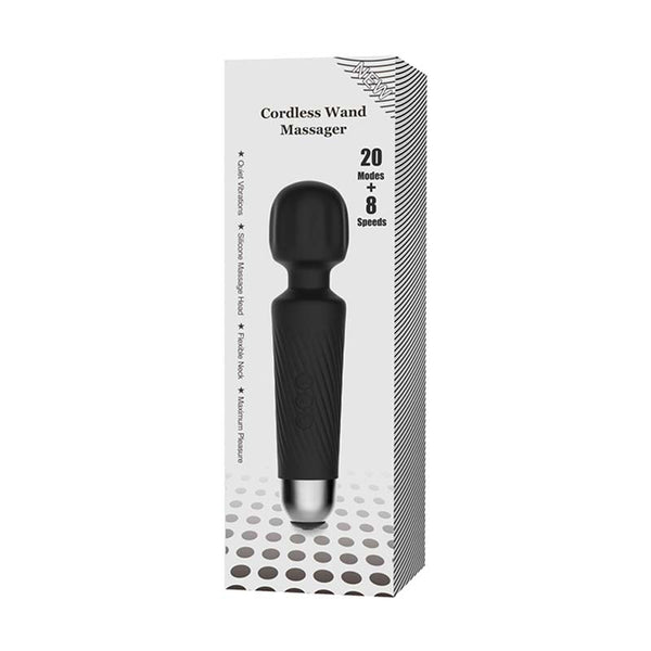 Rechargeable Wand Vibrator in Blcak